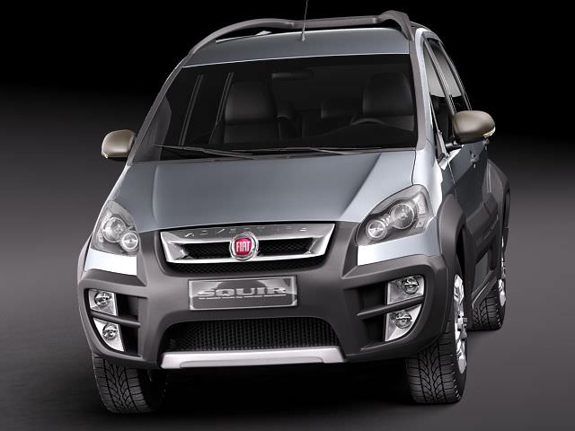 Fiat Idea Adventure 2011 3D model_1