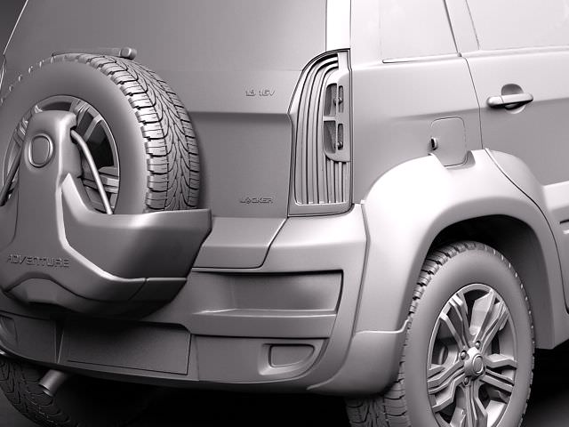 Fiat Idea Adventure 2011 3D model_11