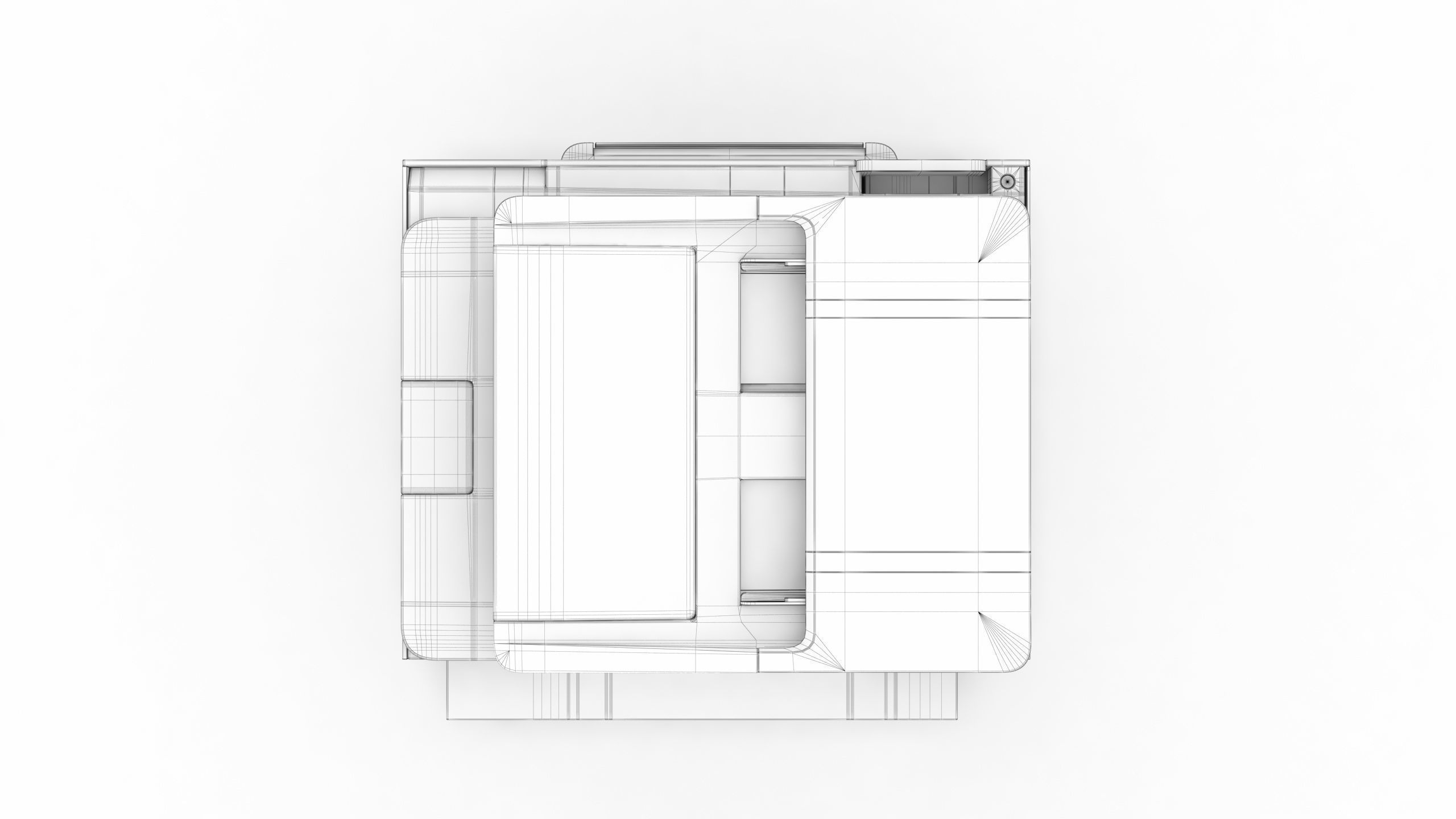 HP OfficeJet Pro 9025e Low-poly 3D model_17