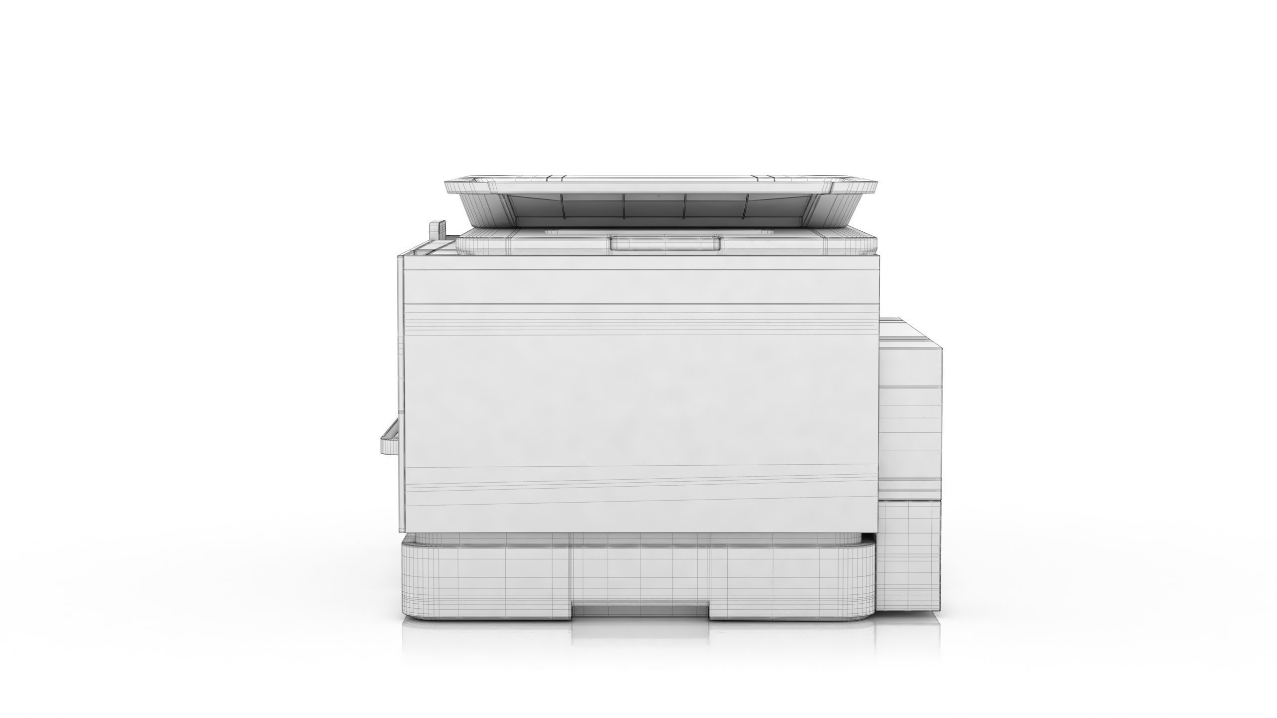 HP OfficeJet Pro 9025e Low-poly 3D model_14