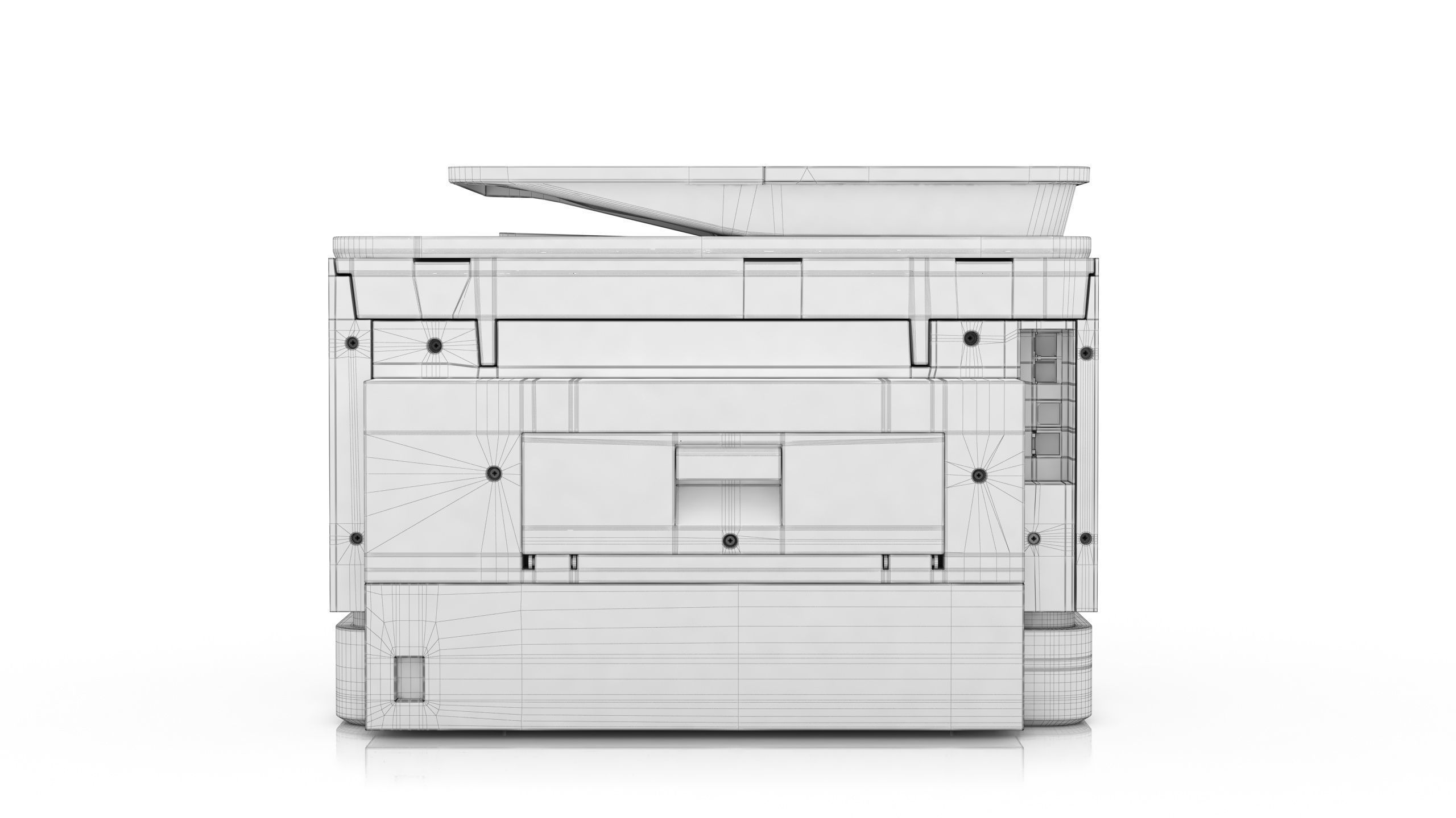 HP OfficeJet Pro 9025e Low-poly 3D model_18