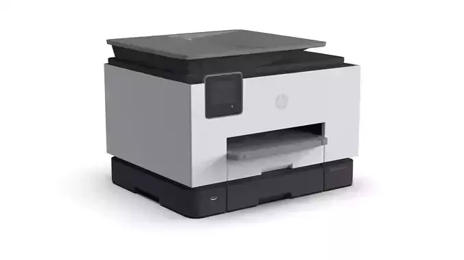 HP OfficeJet Pro 9025e Low-poly 3D model