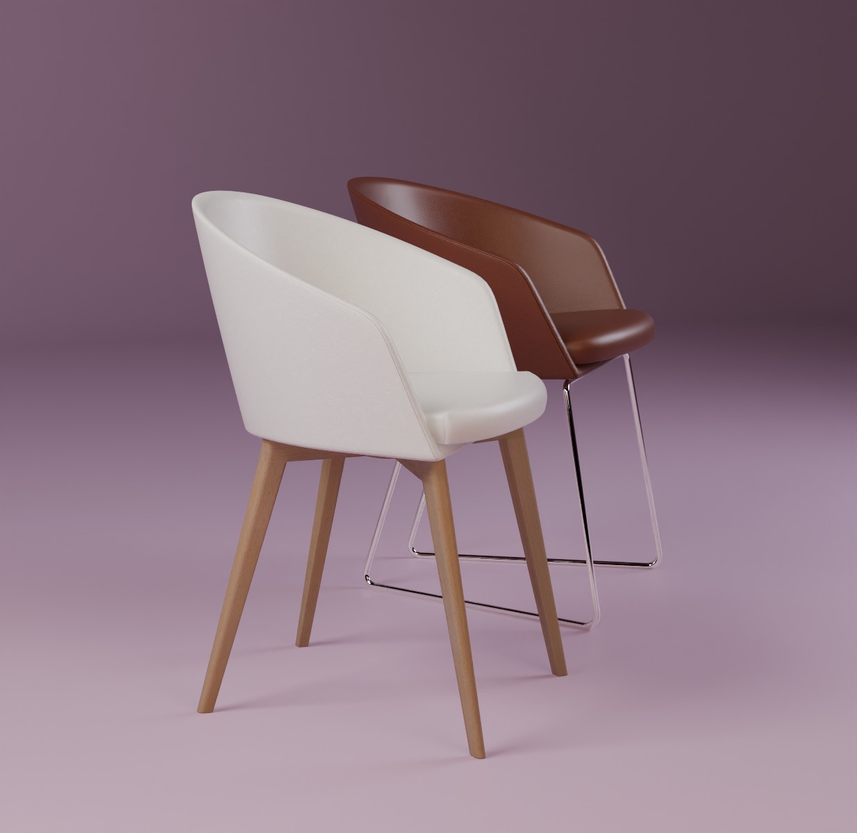 Capdell Moon chair 3D model_2