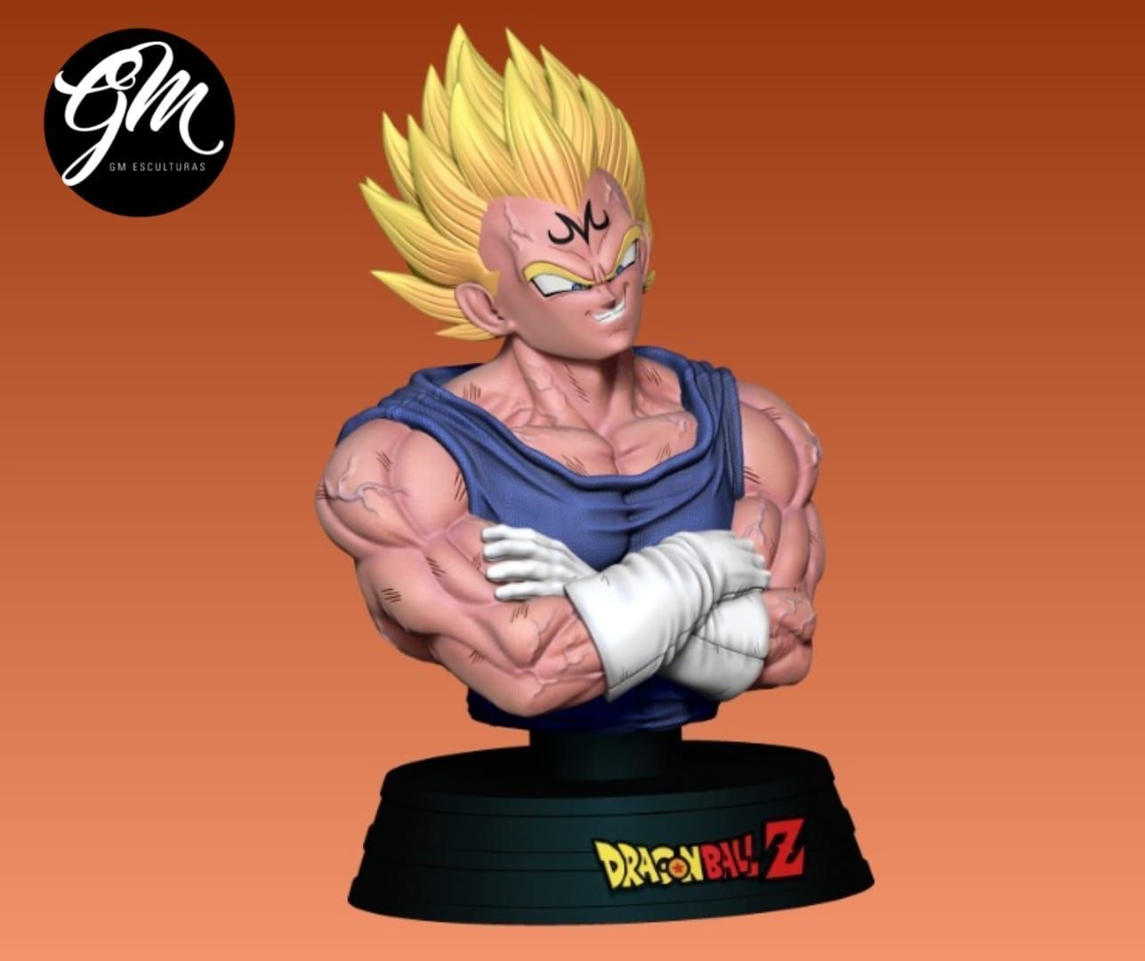 BUSTO MAJIN VEGETA 3D print model_1