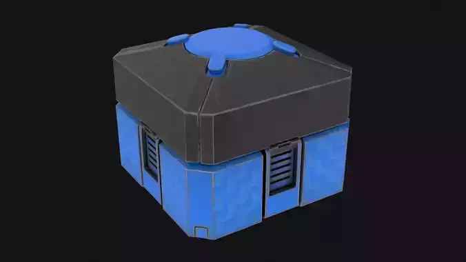 Lootbox pack low-poly game ready