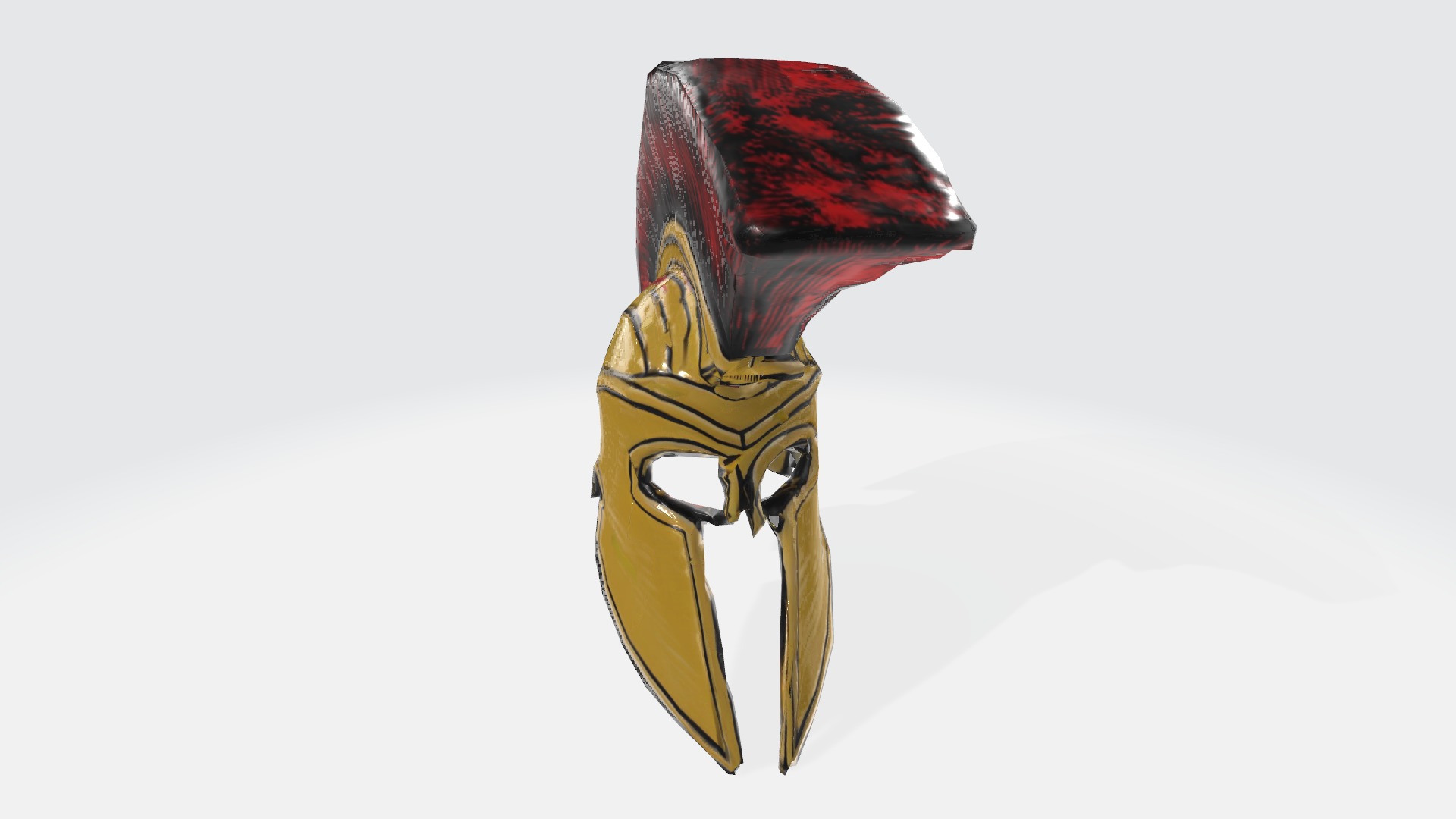 Roman Helmet  Low-poly 3D model_1
