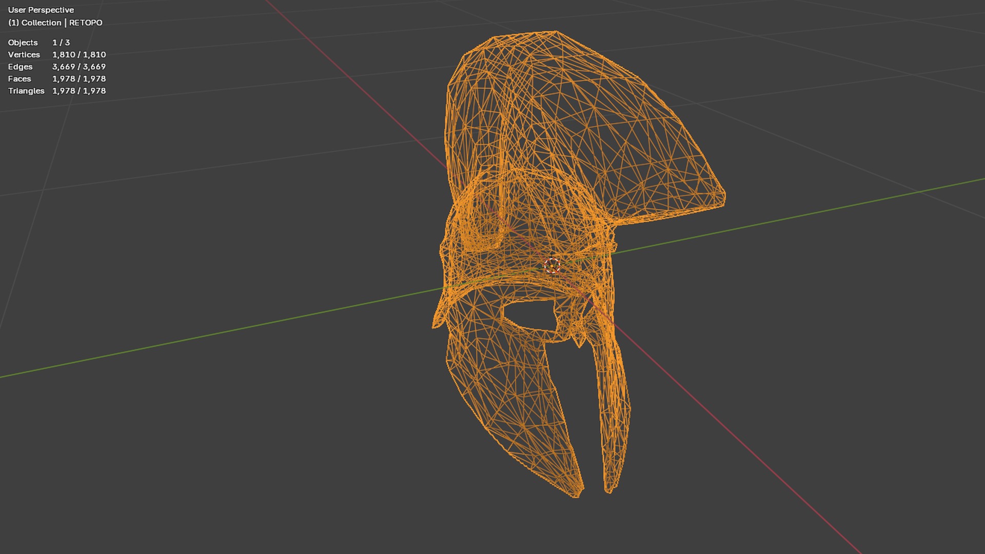 Roman Helmet  Low-poly 3D model_5