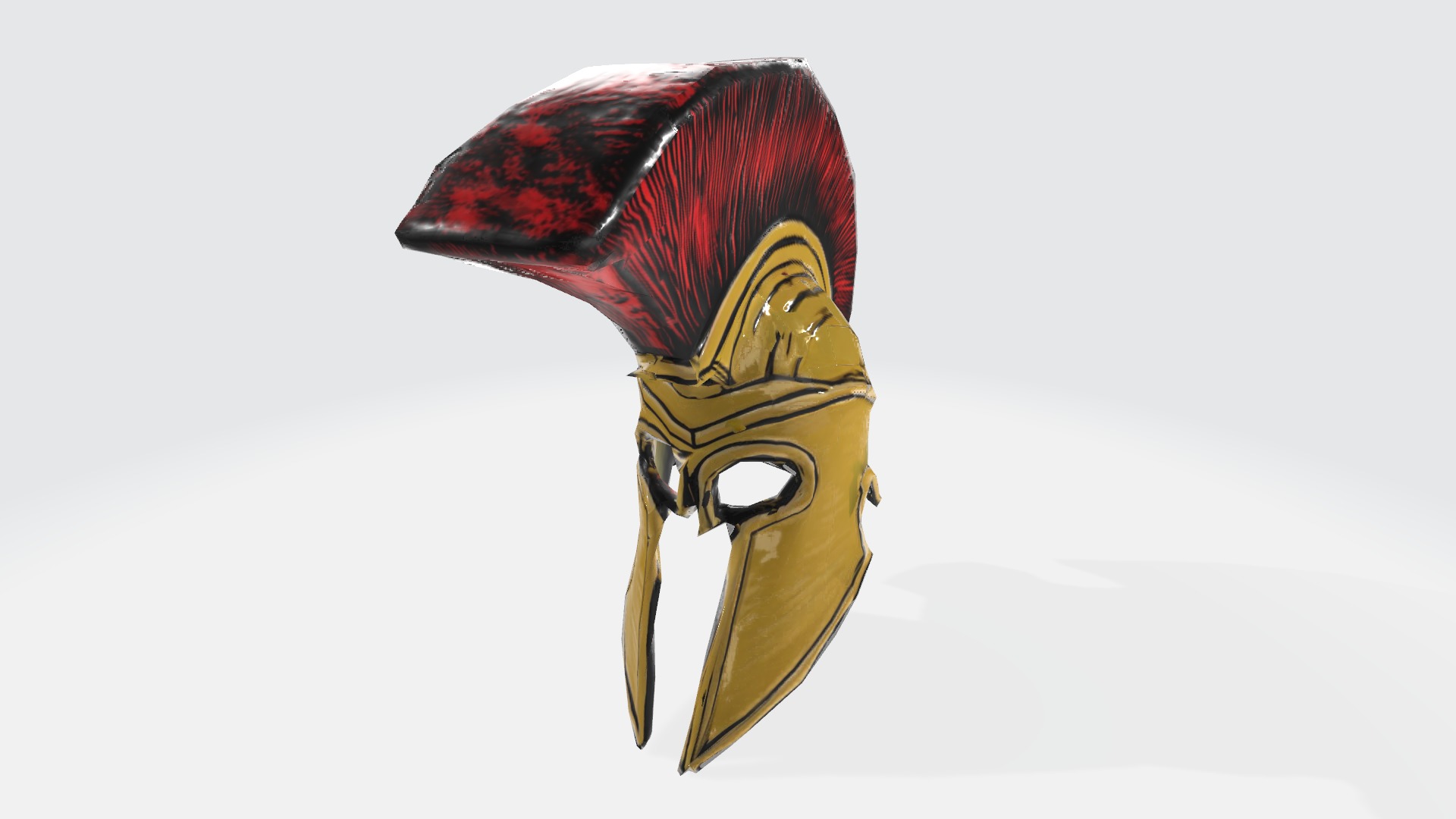 Roman Helmet  Low-poly 3D model_2