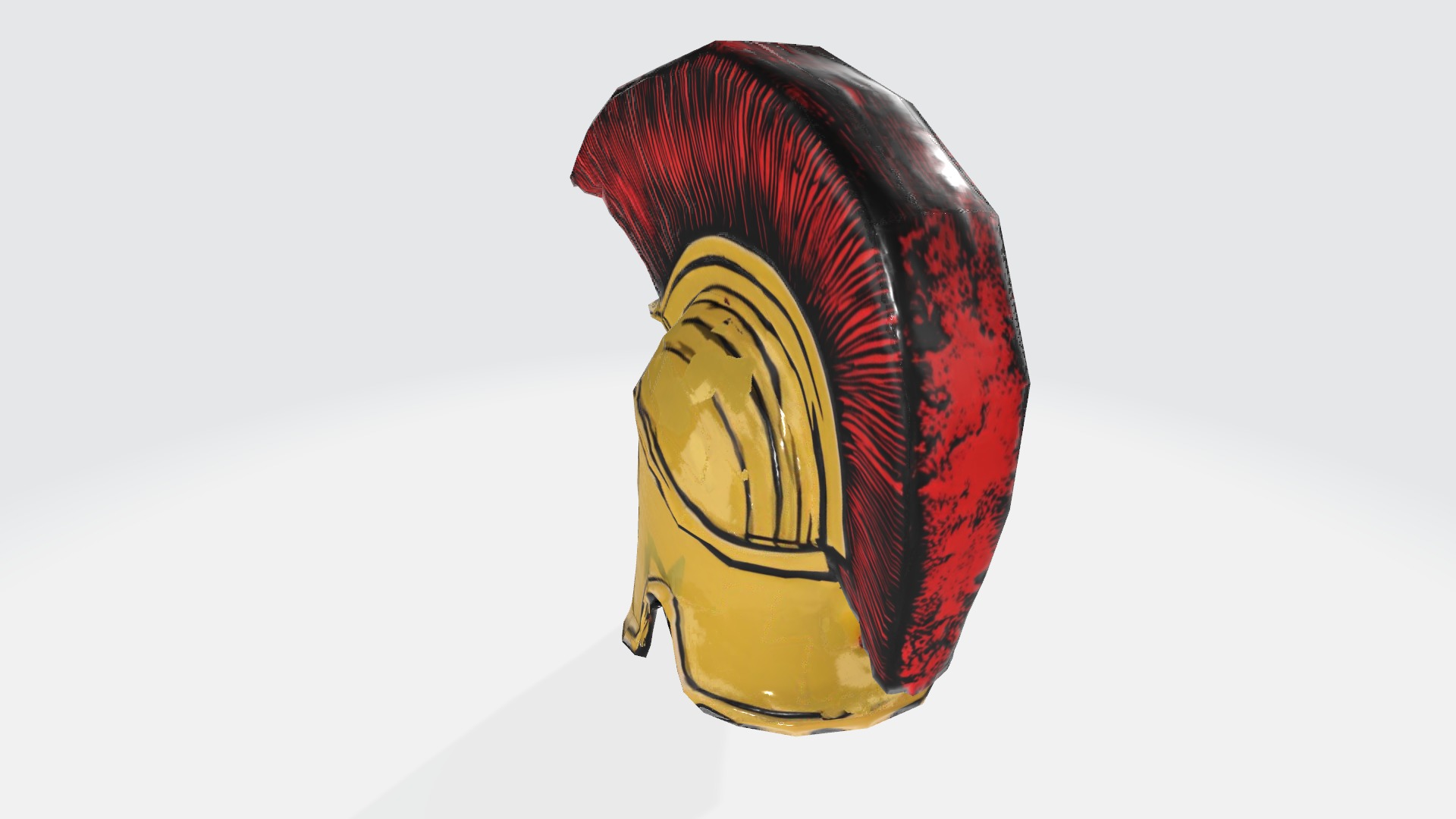 Roman Helmet  Low-poly 3D model_4