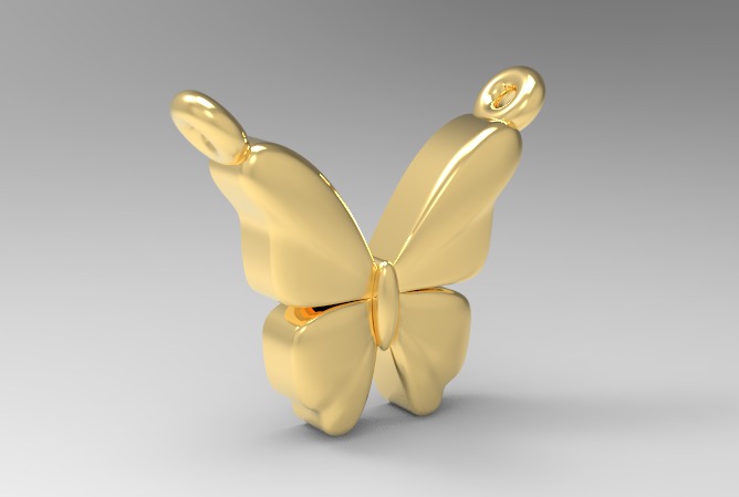 3d printing butterfly Necklace Pendant printable 3dmodel 3dm stl 3D print model_29
