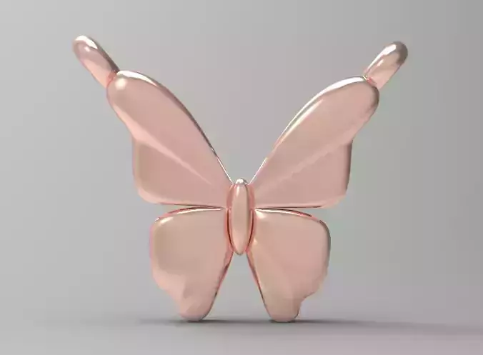 3d printing butterfly Necklace Pendant printable 3dmodel 3dm stl 3D print model