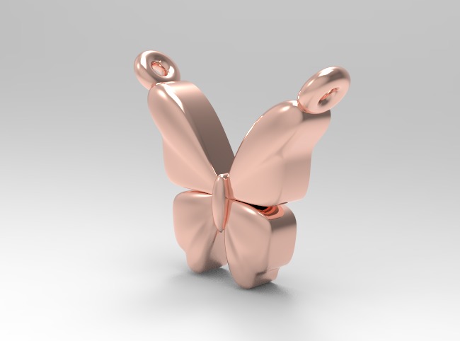 3d printing butterfly Necklace Pendant printable 3dmodel 3dm stl 3D print model_25