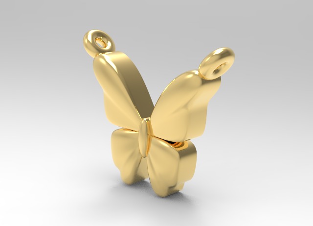 3d printing butterfly Necklace Pendant printable 3dmodel 3dm stl 3D print model_30