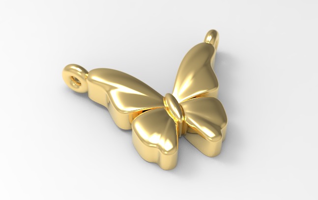 3d printing butterfly Necklace Pendant printable 3dmodel 3dm stl 3D print model_19