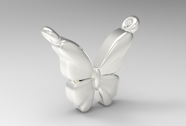 3d printing butterfly Necklace Pendant printable 3dmodel 3dm stl 3D print model_14