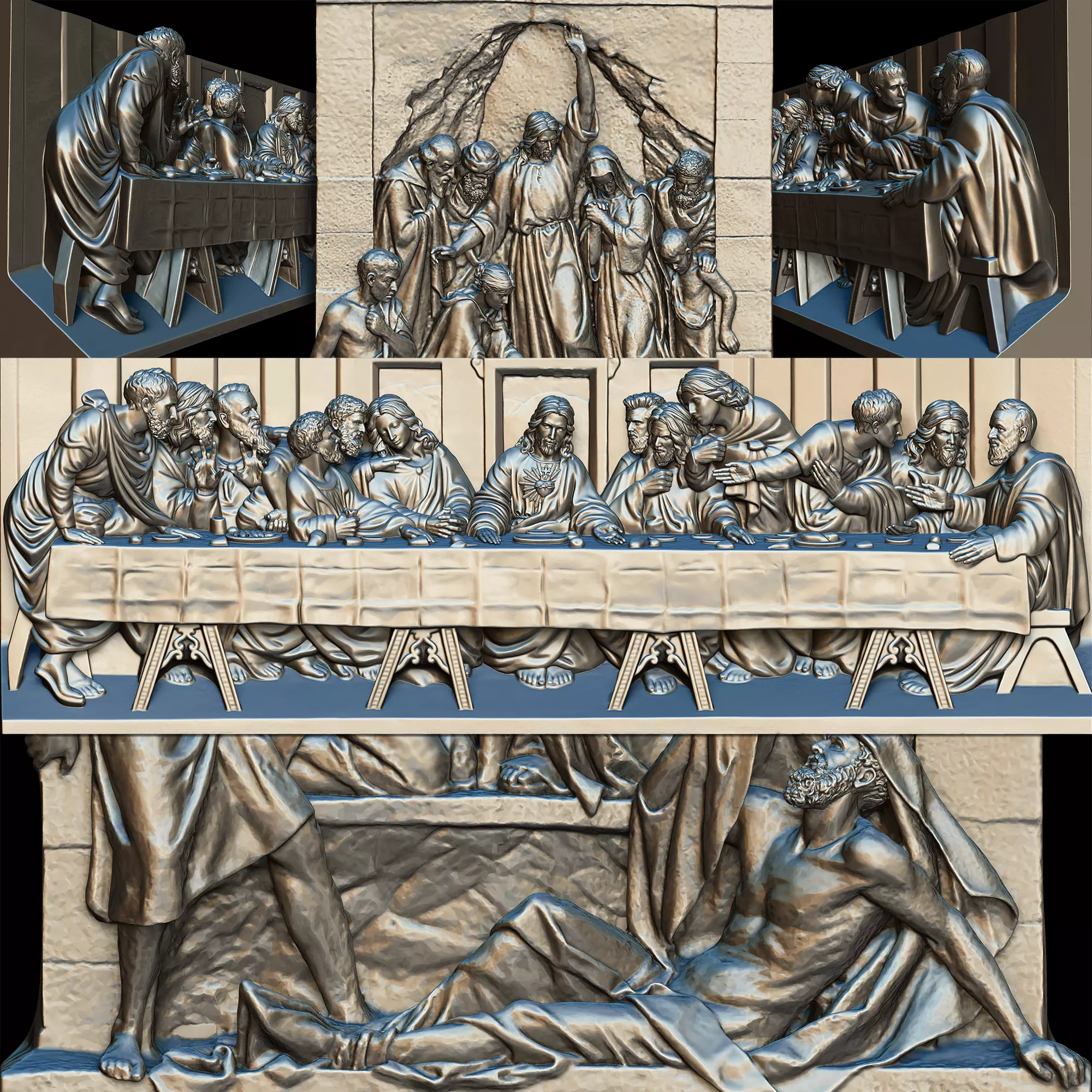 Jesus Paintings 3D Model Collection_0