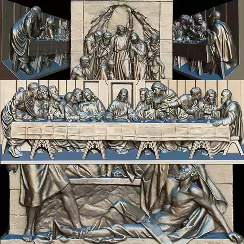 Jesus Paintings 3D Model Collection