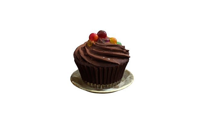 Chocolate Cupcake 3D model