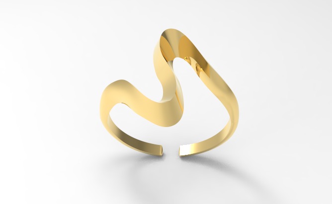 Minimal ring Ready for 3d printing 3dm stl 3D print model_21