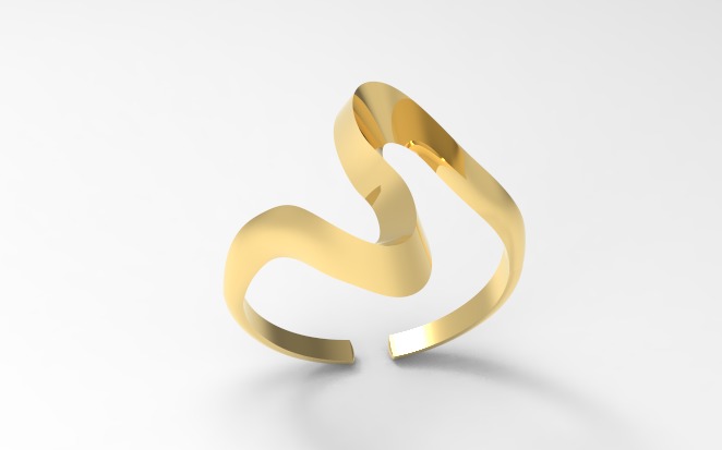 Minimal ring Ready for 3d printing 3dm stl 3D print model_12