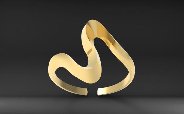 Minimal ring Ready for 3d printing 3dm stl 3D print model_5