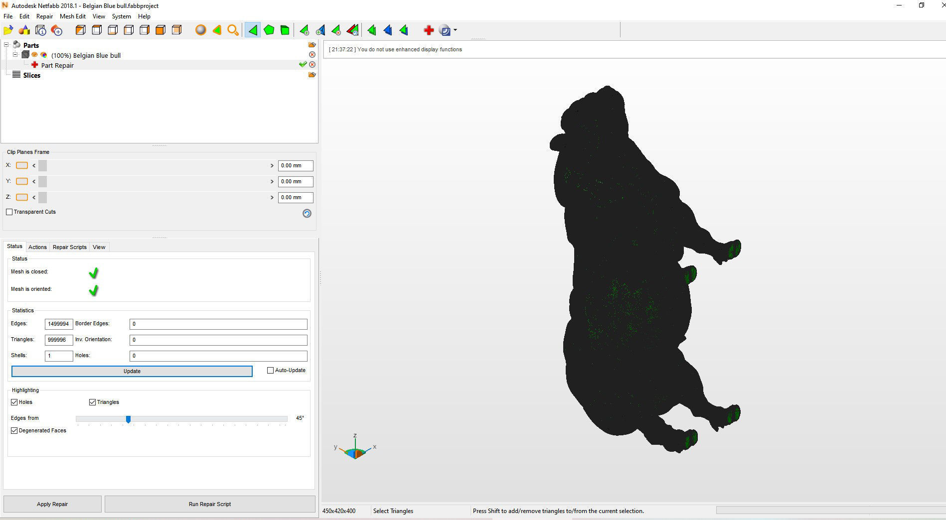 Belgian Blue bull 3D print model_12