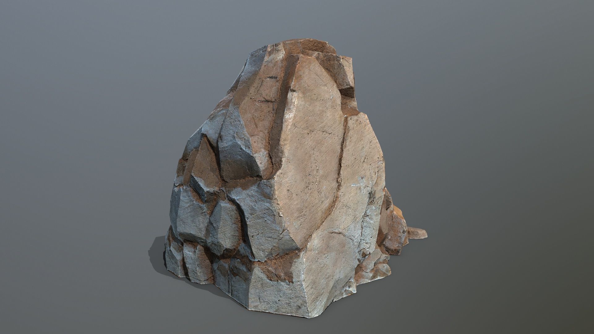 desert rocks Low-poly 3D model_9