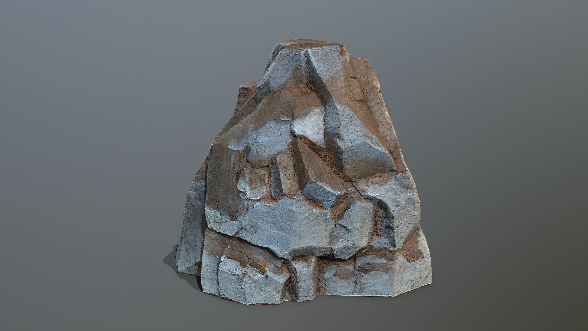 desert rocks Low-poly 3D model_8
