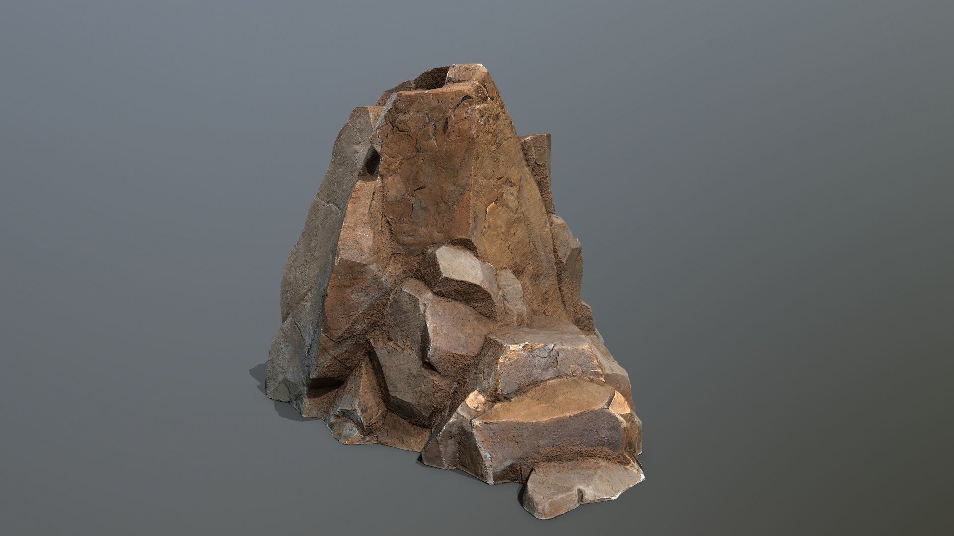 desert rocks Low-poly 3D model_11