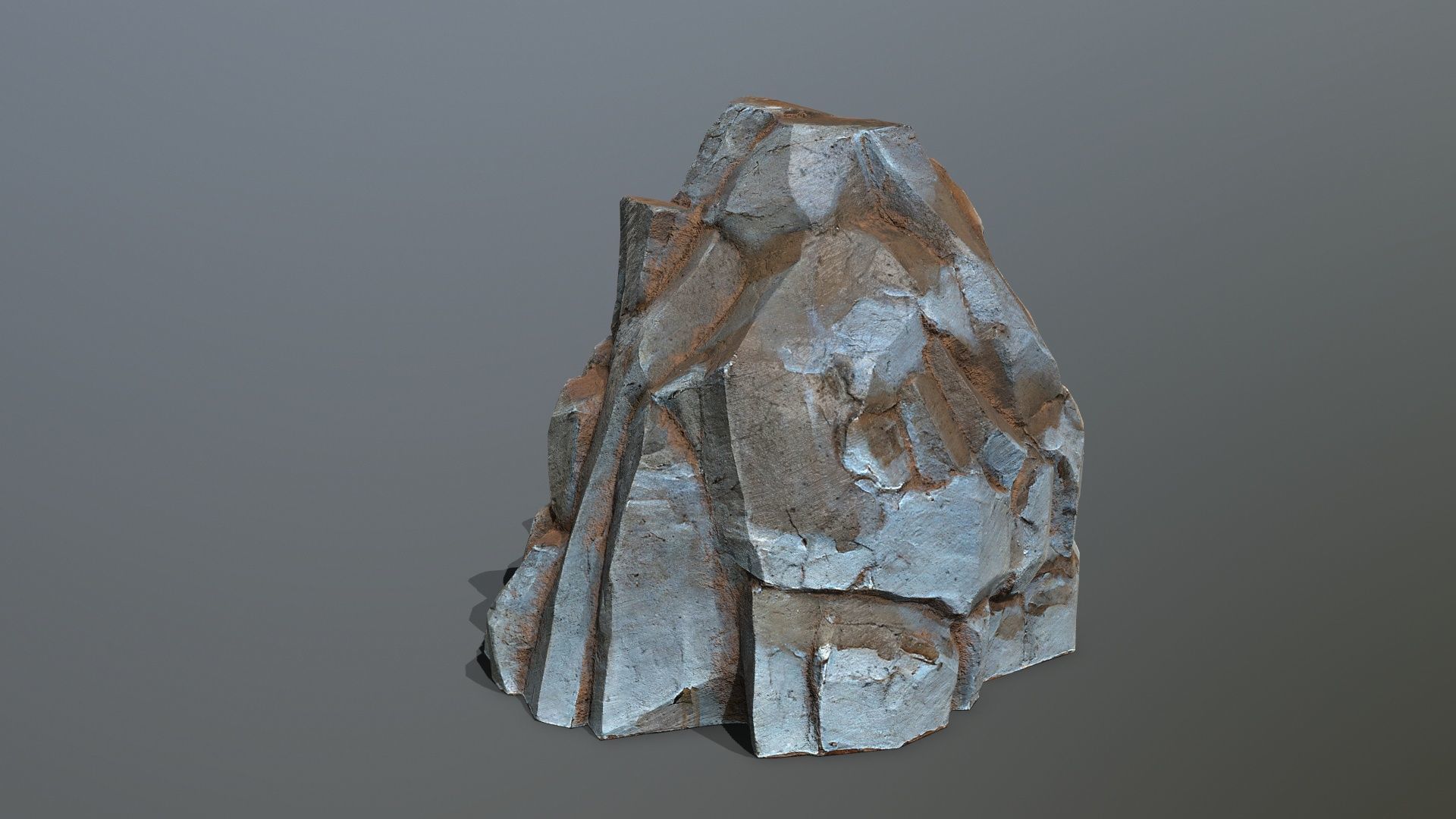 desert rocks Low-poly 3D model_7