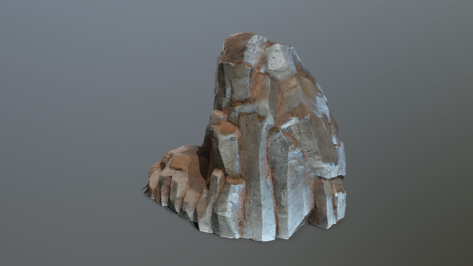 desert rocks Low-poly 3D model_6