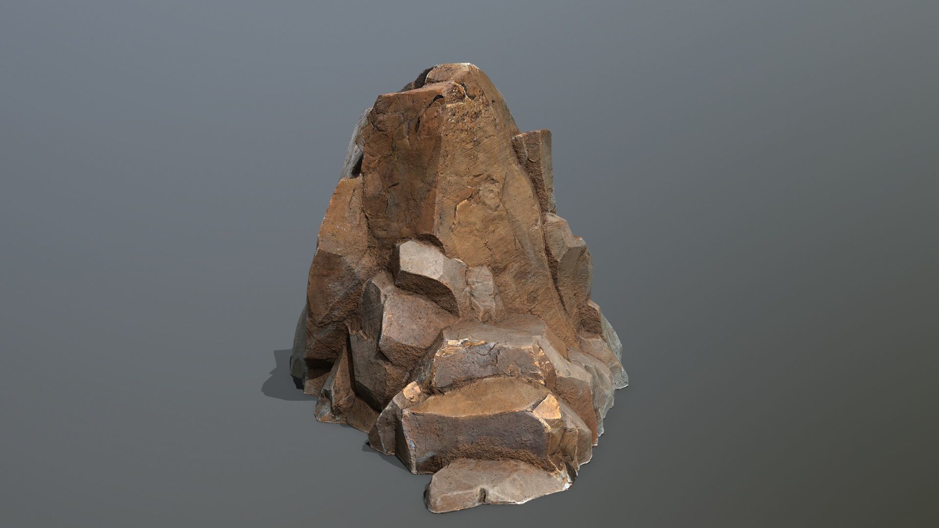 desert rocks Low-poly 3D model_3