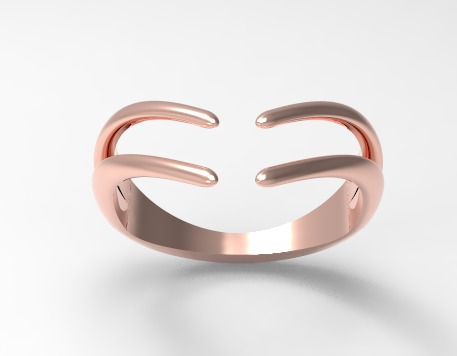 Minimal ring Ready for 3d printing 3dm stl 3D print model_3