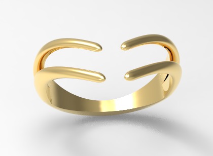 Minimal ring Ready for 3d printing 3dm stl 3D print model_11