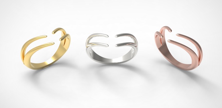 Minimal ring Ready for 3d printing 3dm stl 3D print model_16