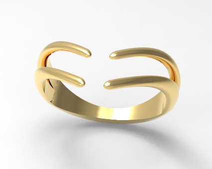 Minimal ring Ready for 3d printing 3dm stl 3D print model_4