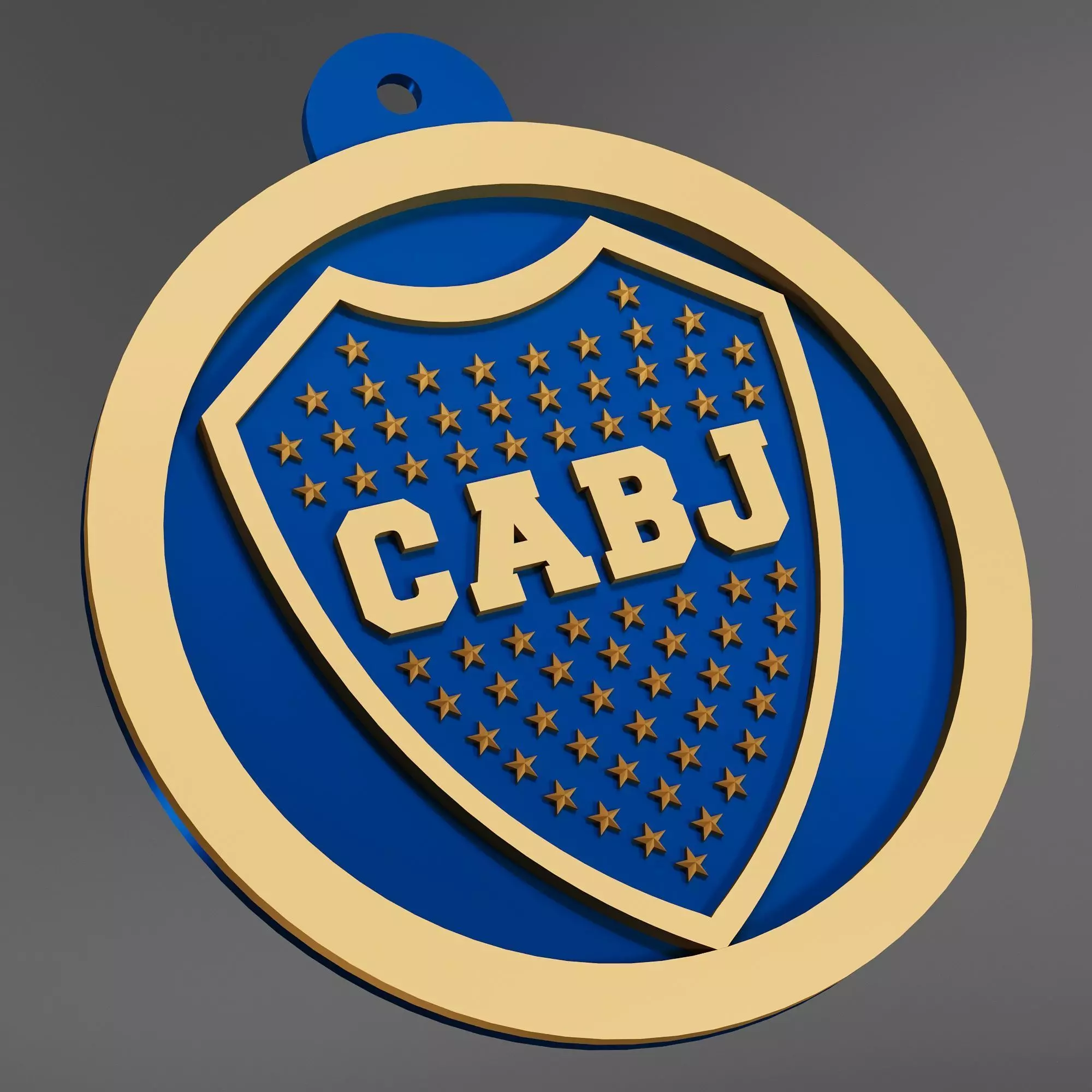 Boca Juniors logo 3D print model