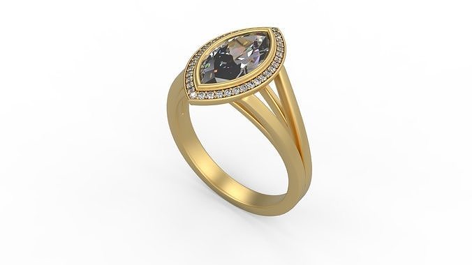 Woman Solitaire 964 3D print model