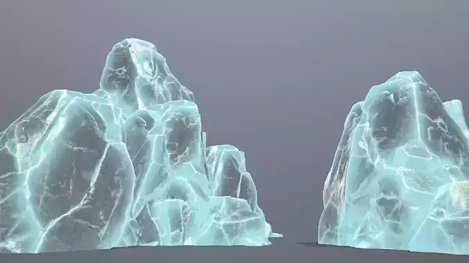 3D model ice rocks VR / AR / low-poly | CGTrader