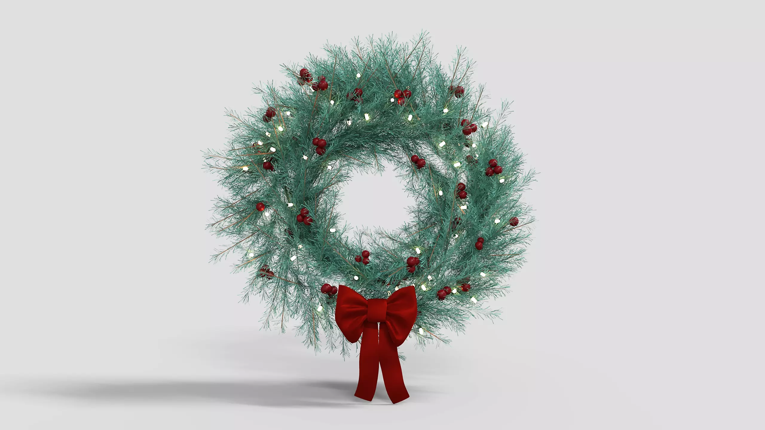 Wreath  Low-poly 3D model_0