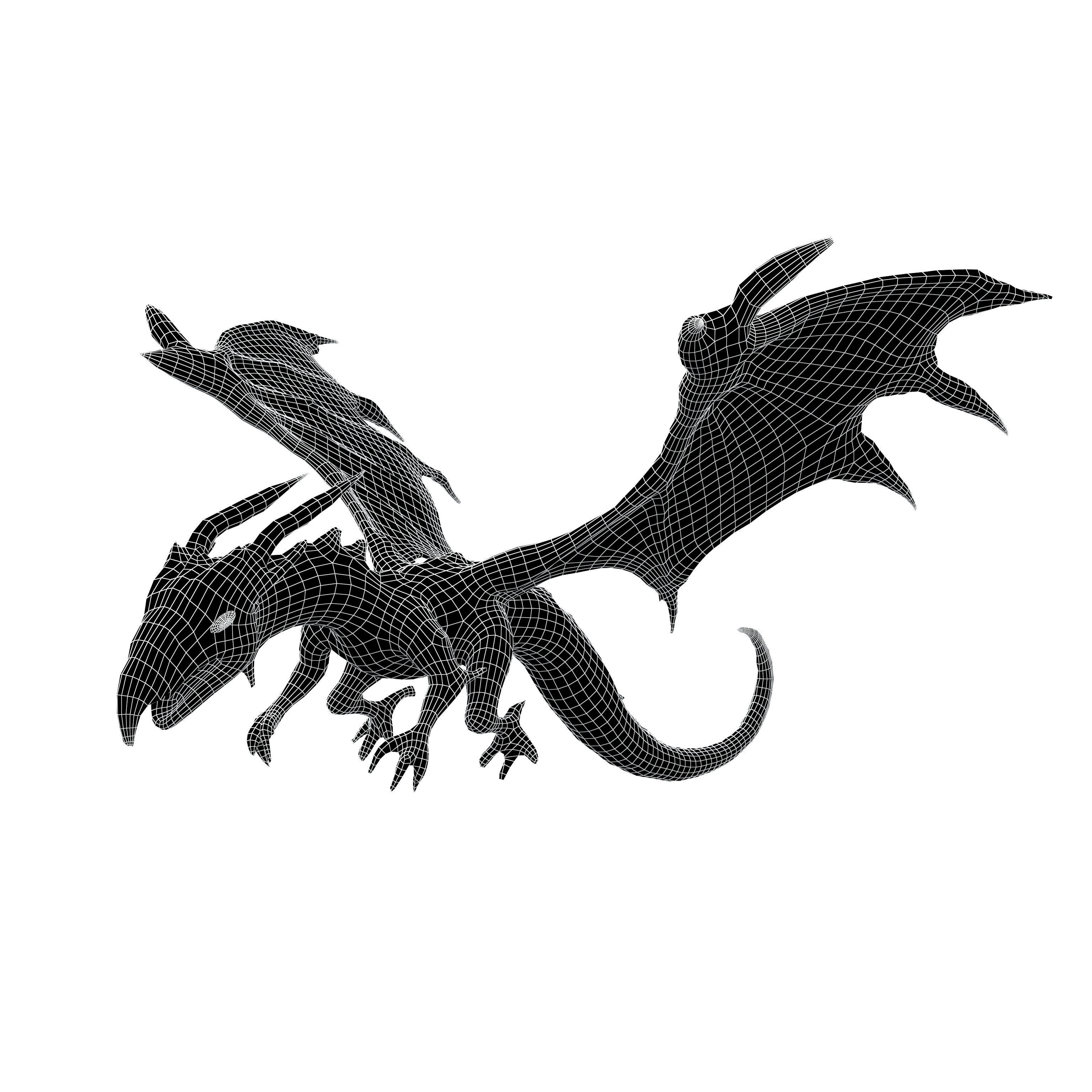 Sky Dragon Character v1 001 Low-poly 3D model_4