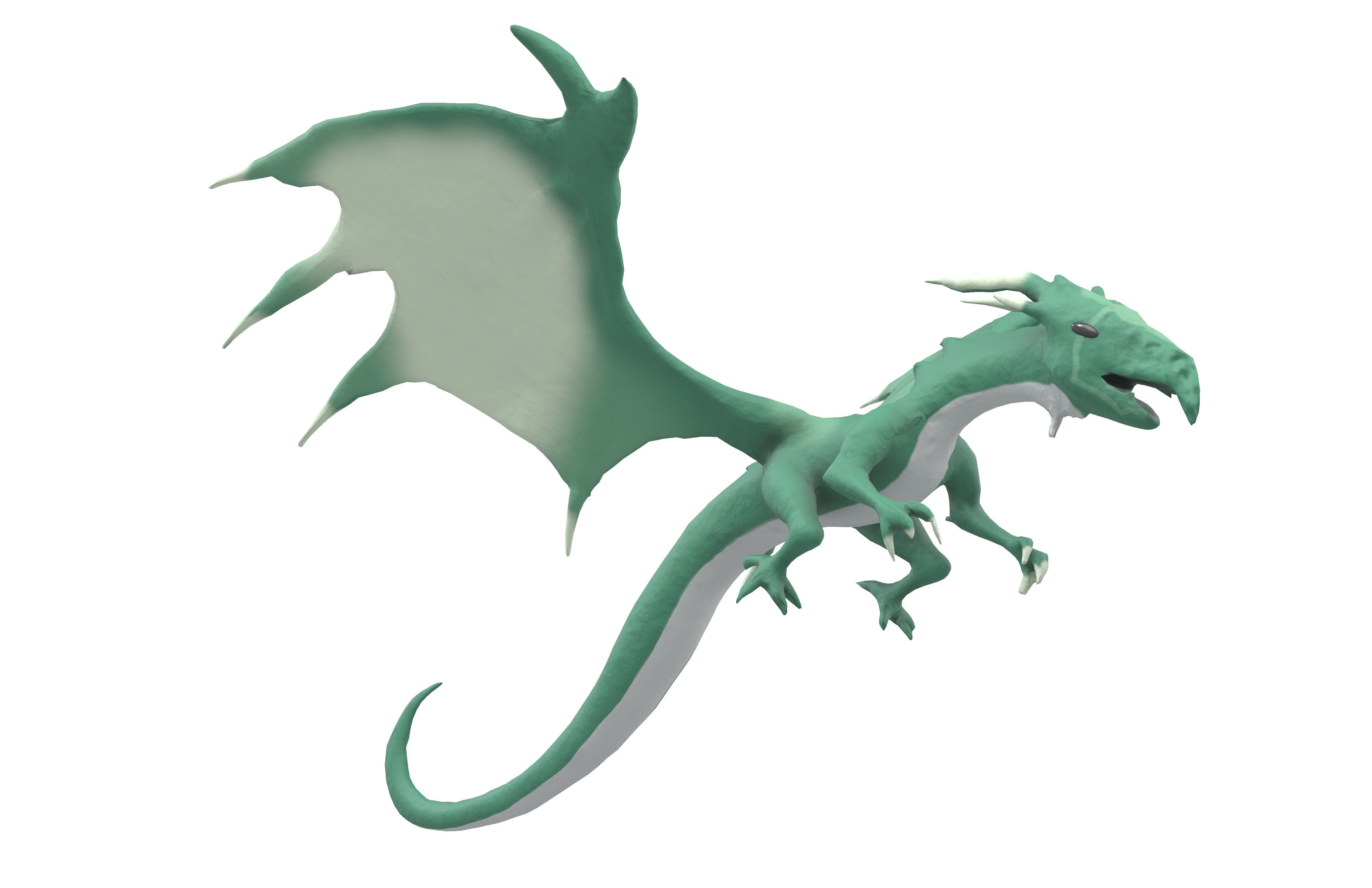 Sky Dragon Character v1 001 Low-poly 3D model_3
