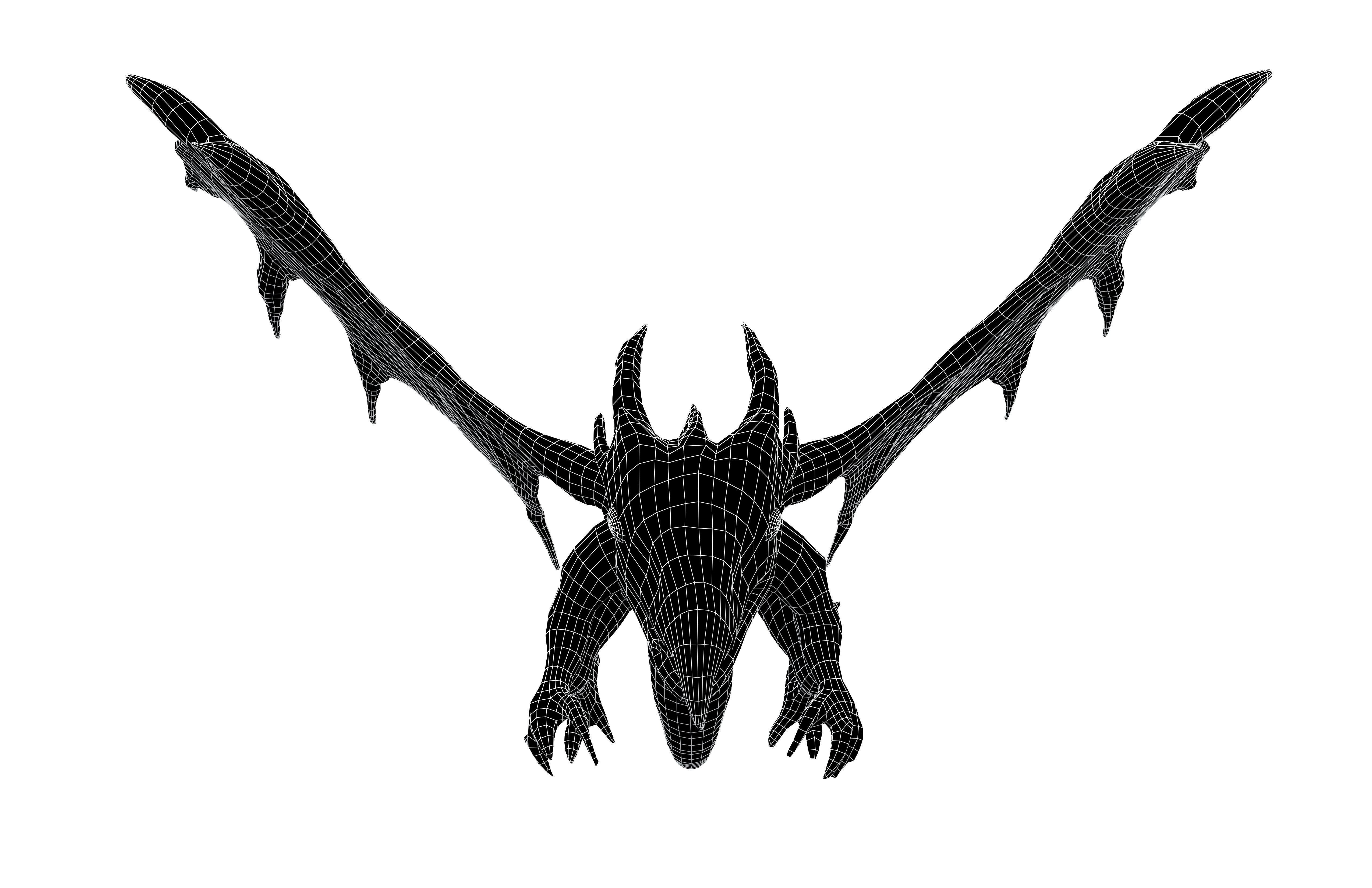 Sky Dragon Character v1 001 Low-poly 3D model_5