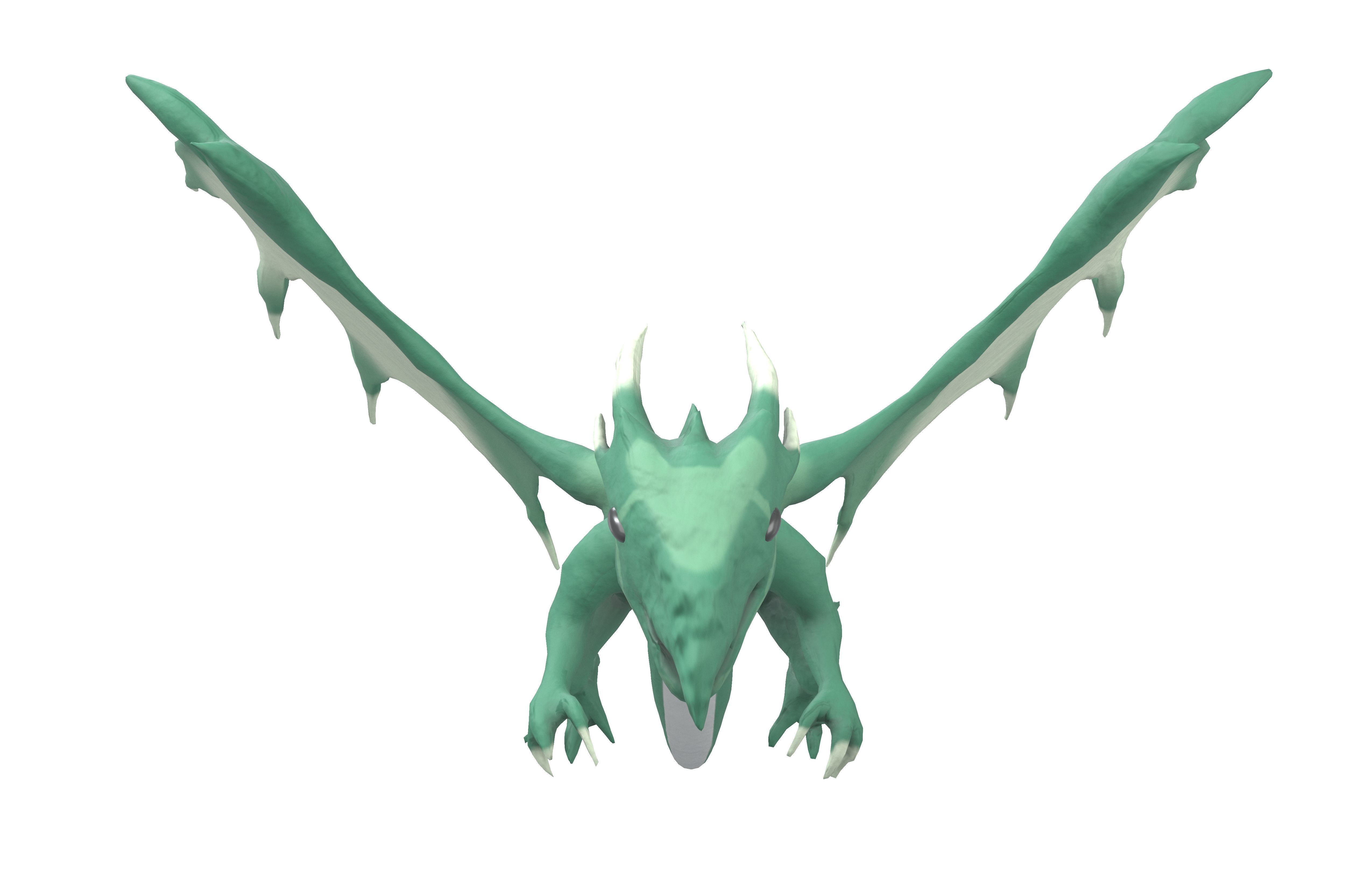 Sky Dragon Character v1 001 Low-poly 3D model_1