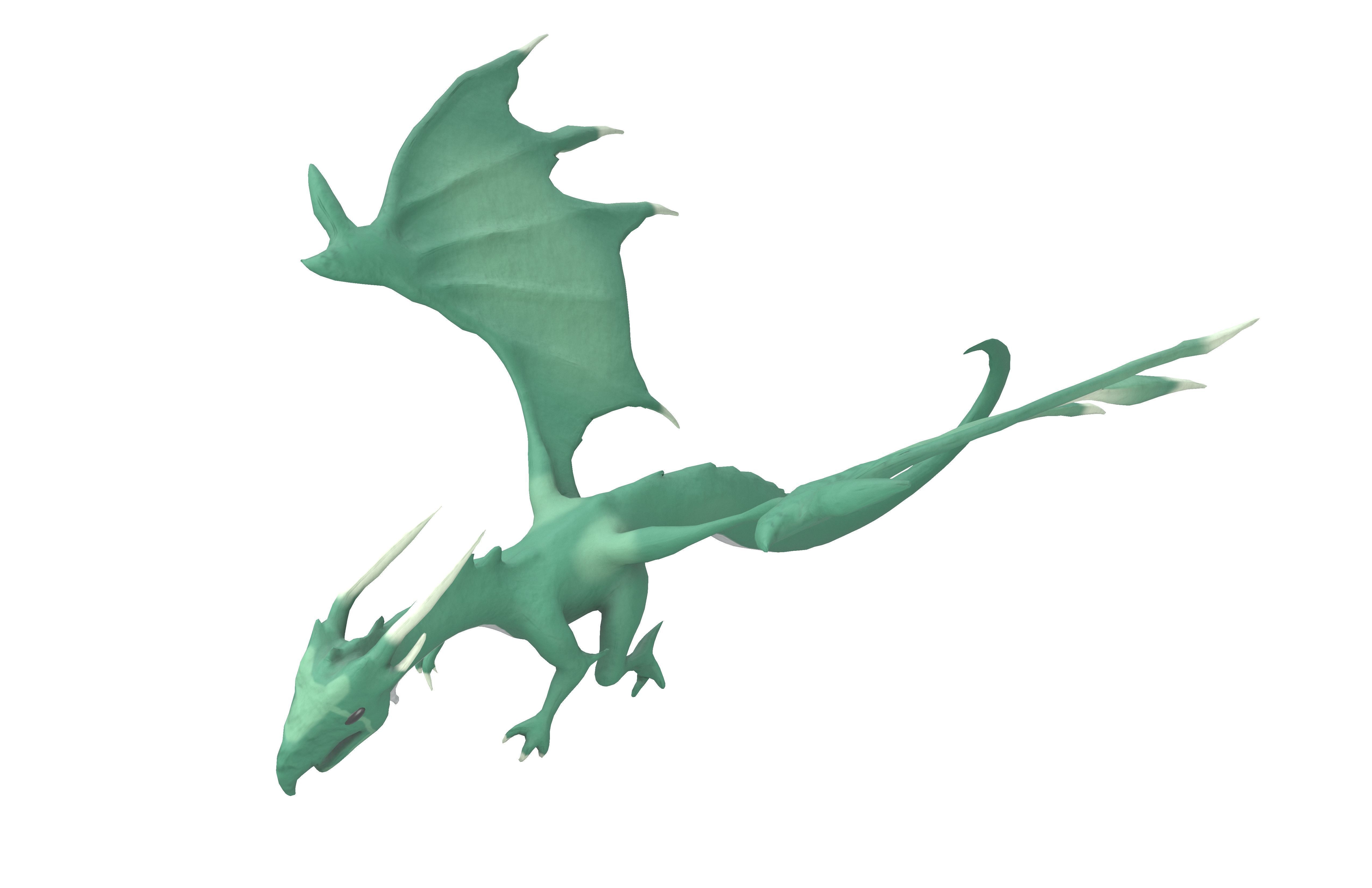 Sky Dragon Character v1 001 Low-poly 3D model_2