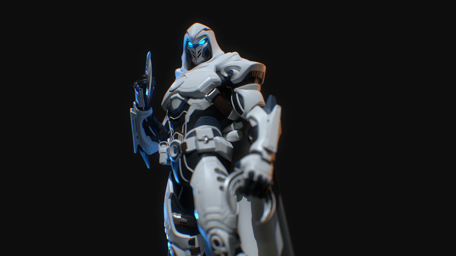 Marvel Rivals Moon Knight 3D Printing Statue 3D print model_7