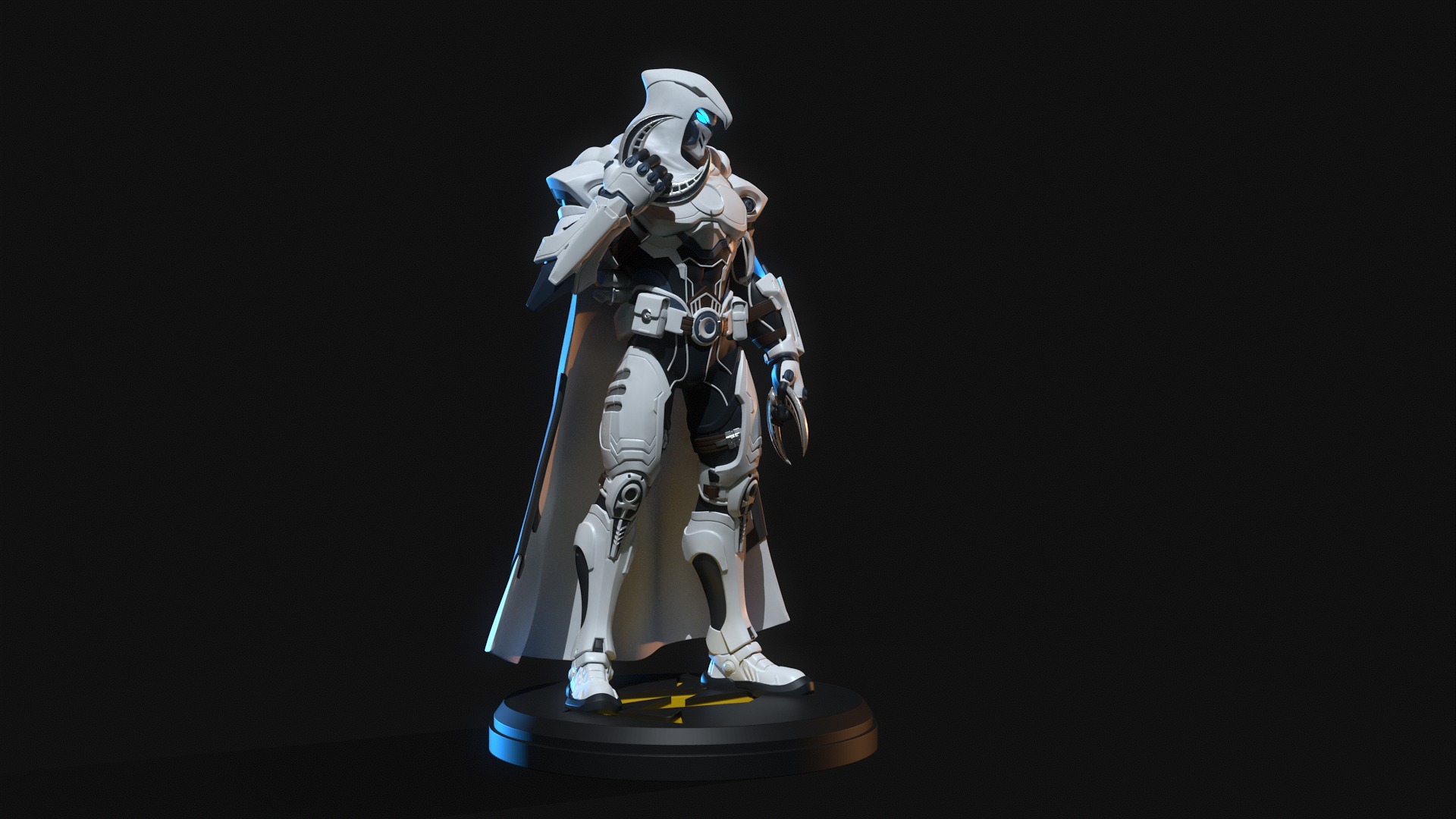 Marvel Rivals Moon Knight 3D Printing Statue 3D print model_2