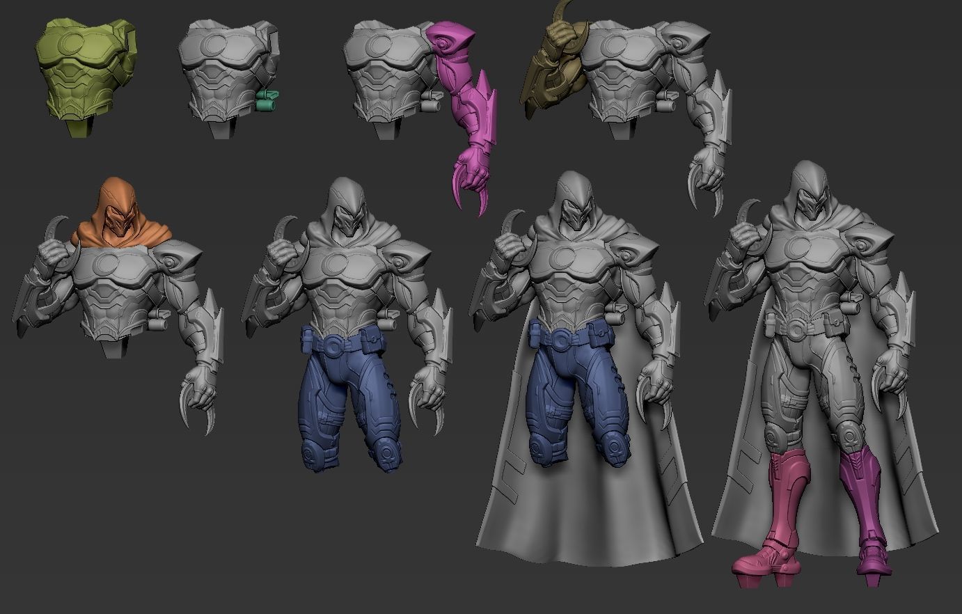 Marvel Rivals Moon Knight 3D Printing Statue 3D print model_10