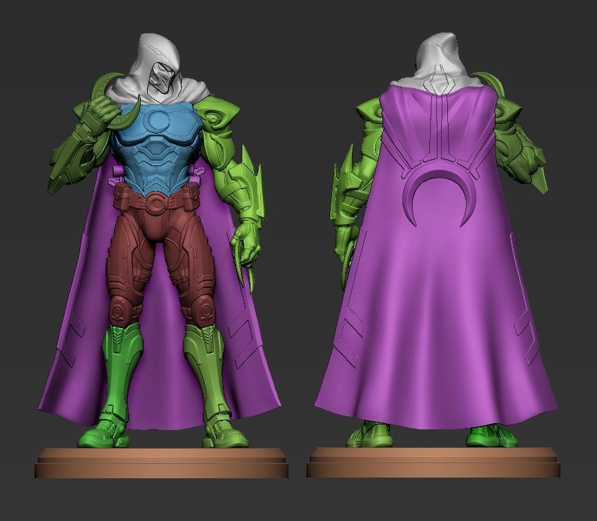 Marvel Rivals Moon Knight 3D Printing Statue 3D print model_9