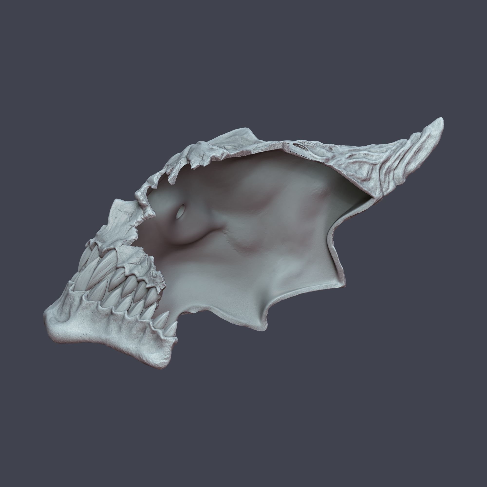 Kaiju No 8 Half Mask 3D print model_6